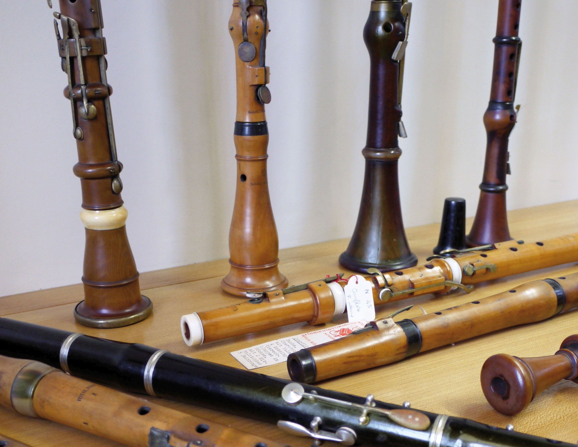 Baroque flutes, oboes and clarinets donated to the collection by Reinhold Neupert and Ulrich Rück (Image: Isi Kunath)