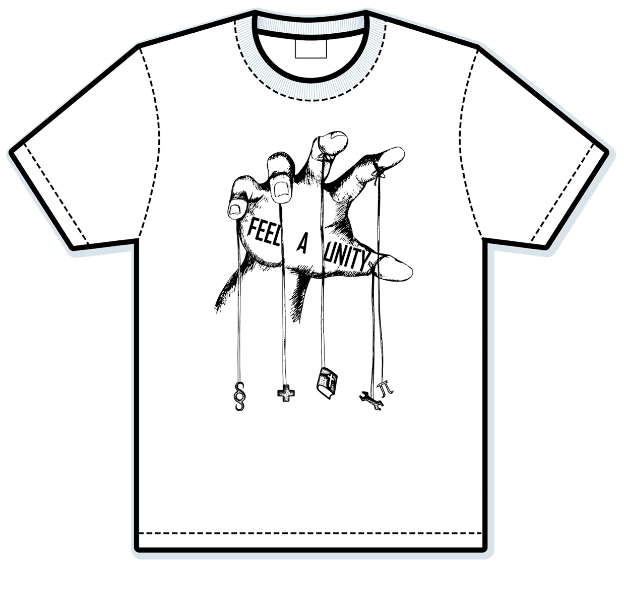 The FAU T-shirt 2017, designed by Tobias Lischka. (Image: FAU T-shirt Design Contest 2016/17)