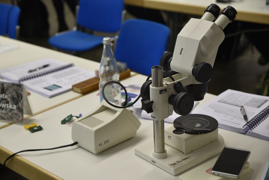 Indispensable when it comes to microfacies analysis - the microscope. (Image: FAU/Christina Dworak)