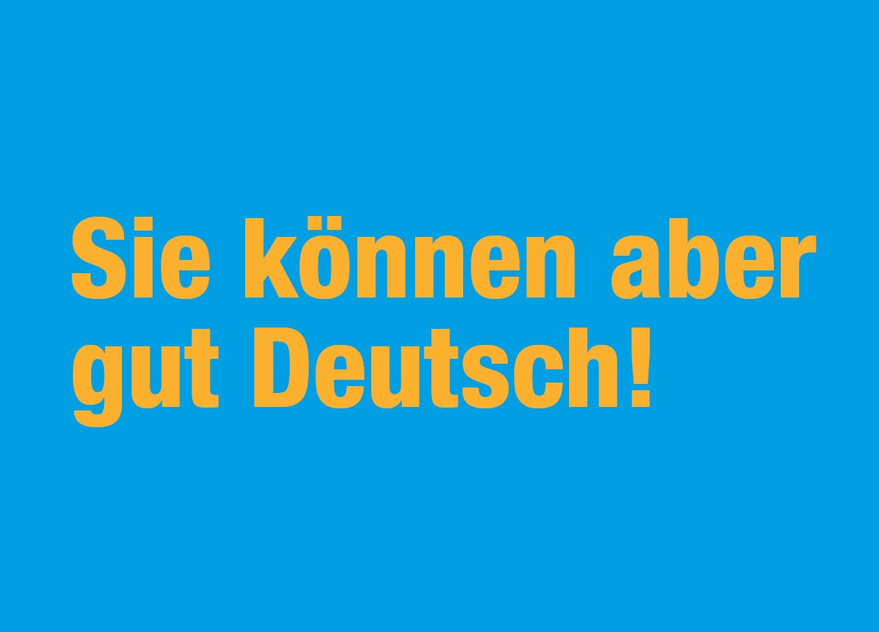 Wow, your German is really good! (Image: FAU/graphics department and Office for Gender and Diversity)