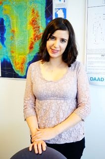 Marta Caballero is doing her PhD on the role of clouds on the energy balance on the Antarctic Peninsula Ice Shee. (Image: Viviana Buitrón Cañadas )