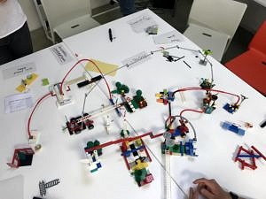 Lego with a difference: participants can get to know each other better using building blocks and index cards.