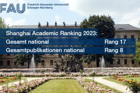 Towards entry "Shanghai Ranking 2023: FAU remains one of the top 20 universities in Germany"