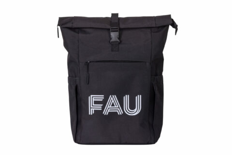 Towards entry "New FAU merchandise: Roll top backpack"