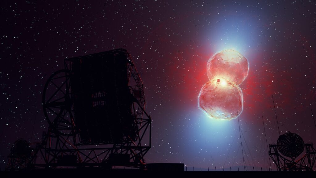 Artist’s impression of the RS Ophiuchi Nova outburst