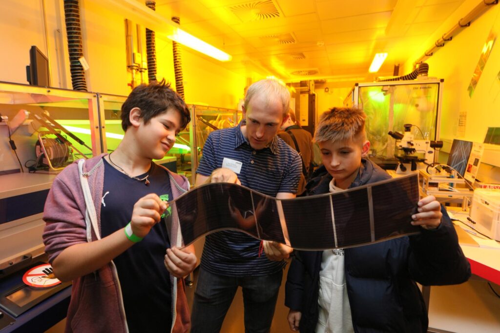 A scientist with two teenagers.