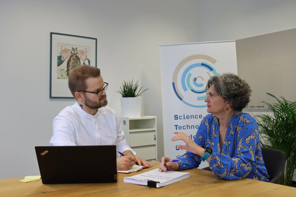 Ralf Mitschke and Prof Dr. Maria Rentetzi