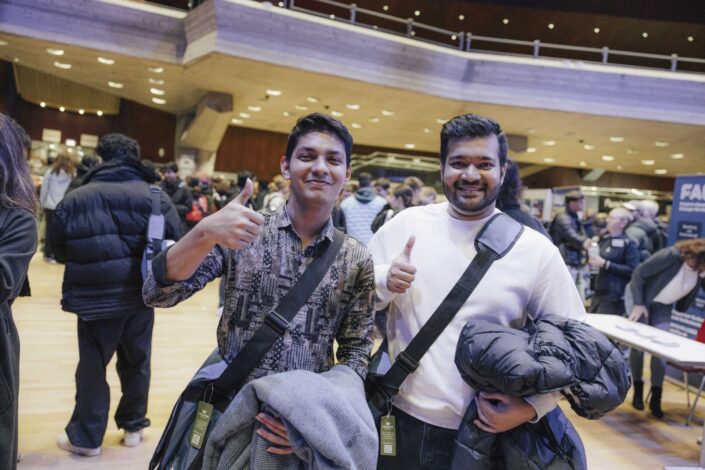 Students at the first semester welcome event of the Friedrich-Alexander-Universität Erlangen-Nürnberg 2024 in Erlangen