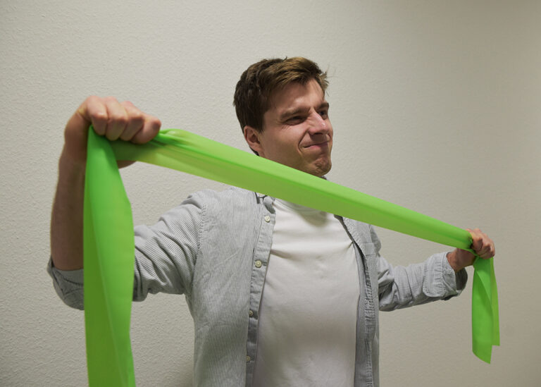 Making soft, elastic material more tear-resistant