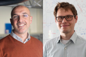 Portraits of Alessio Attardo from the Leibniz Institute of Neurobiology (left) and Andreas Kist from Friedrich-Alexander-Universität Erlangen-Nürnberg (FAU) 