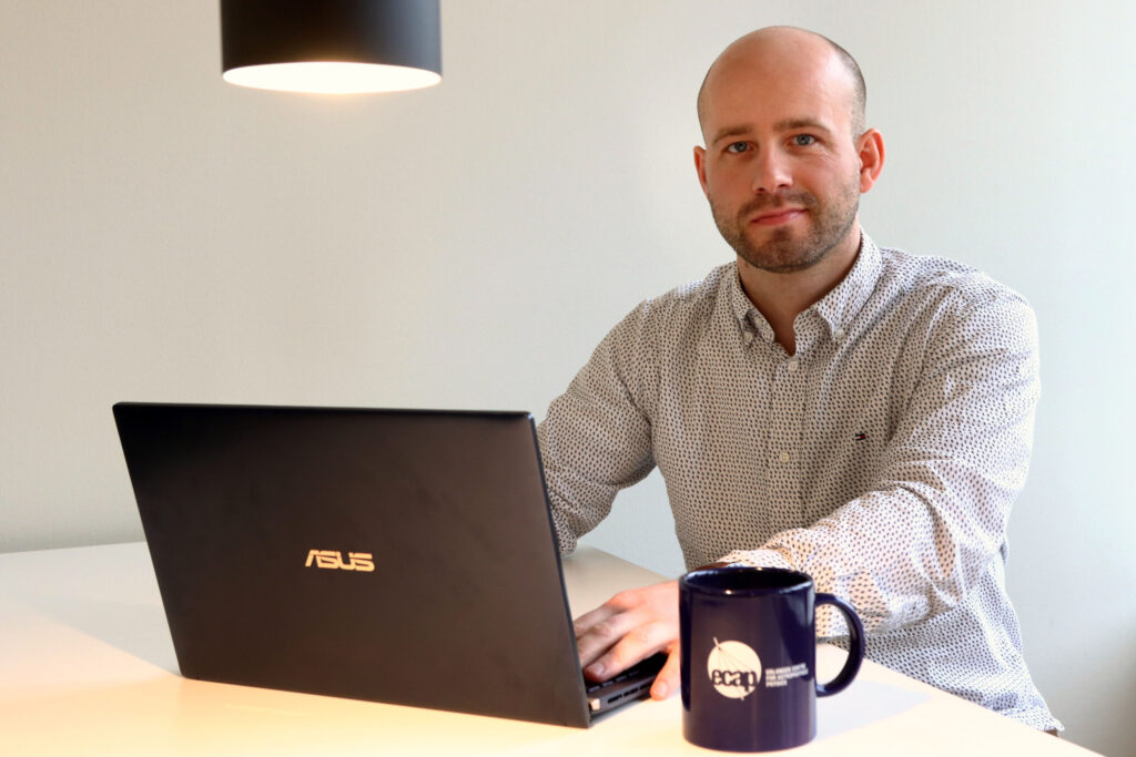 Dr. Jonas Glombitza, member of the Department of Physics.