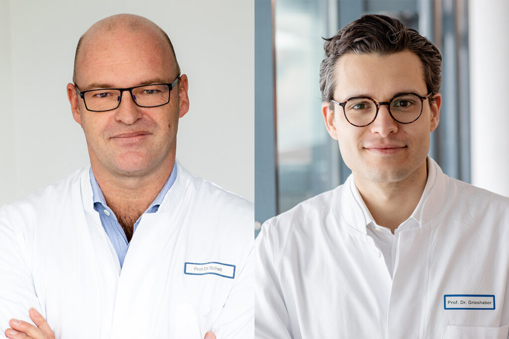 Prof. Dr. Georg Schett (left), Prof. Dr. Ricardo Grieshaber-Bouyer.