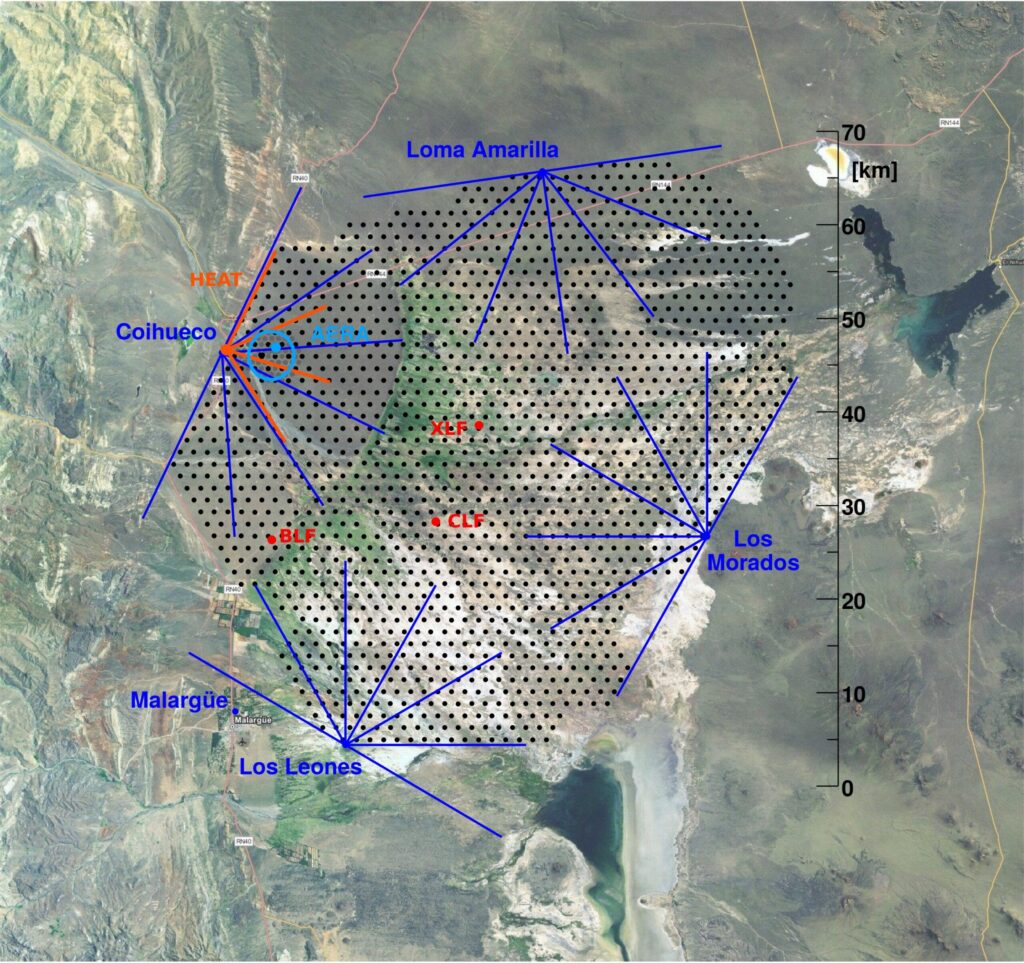 Gesamtansicht des Pierre Auger Observatoriums