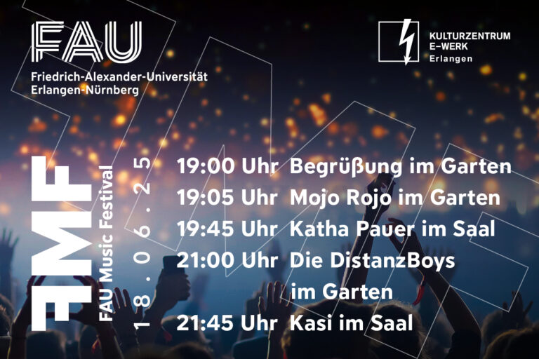 Timetable: FAU Music Festival on June 18 at E-Werk