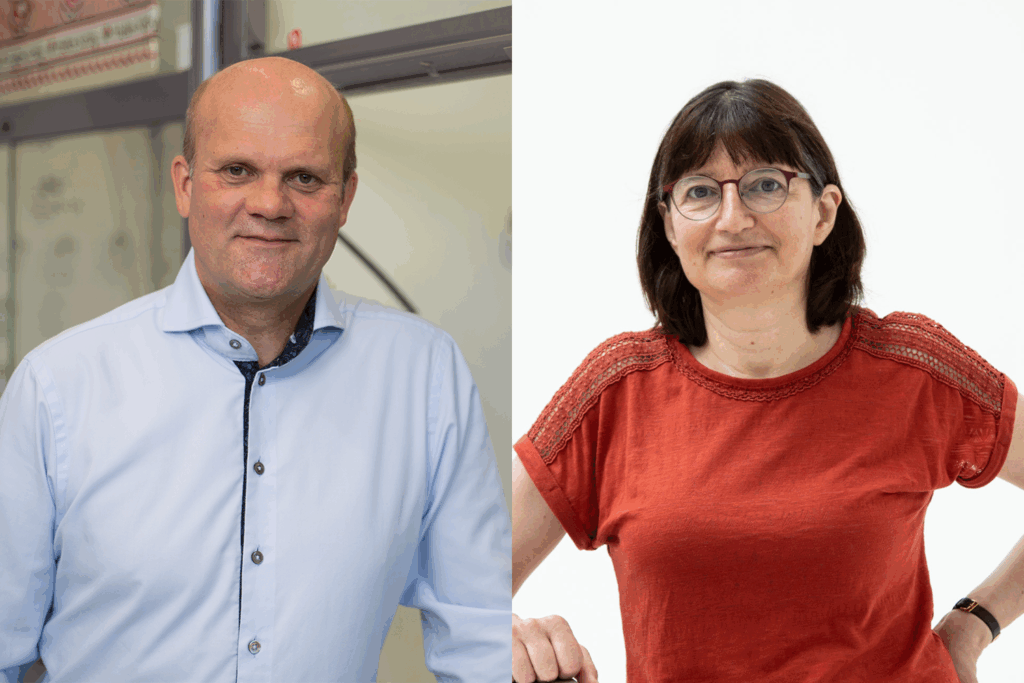 Portraits of FAU researchers Sjoerd Harder and Maria Chekhova