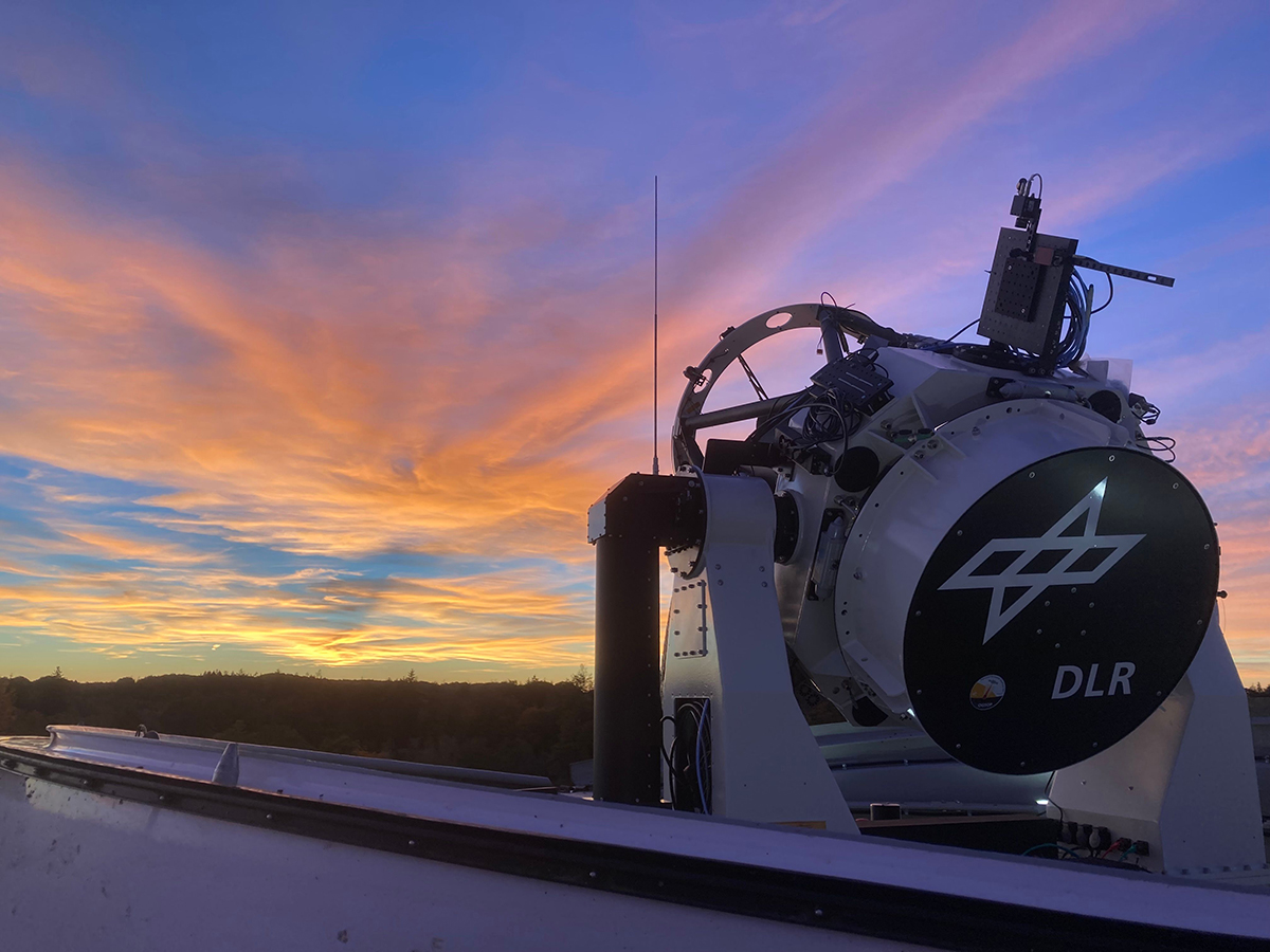Receiver station in the sunset.