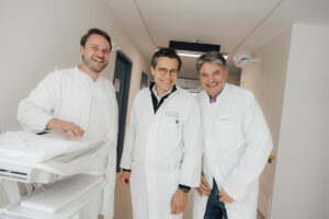 A cup with the President - Prof. Dr. med. Ricardo Grieshaber-Bouyer, research group leader and head of the outpatient clinic.