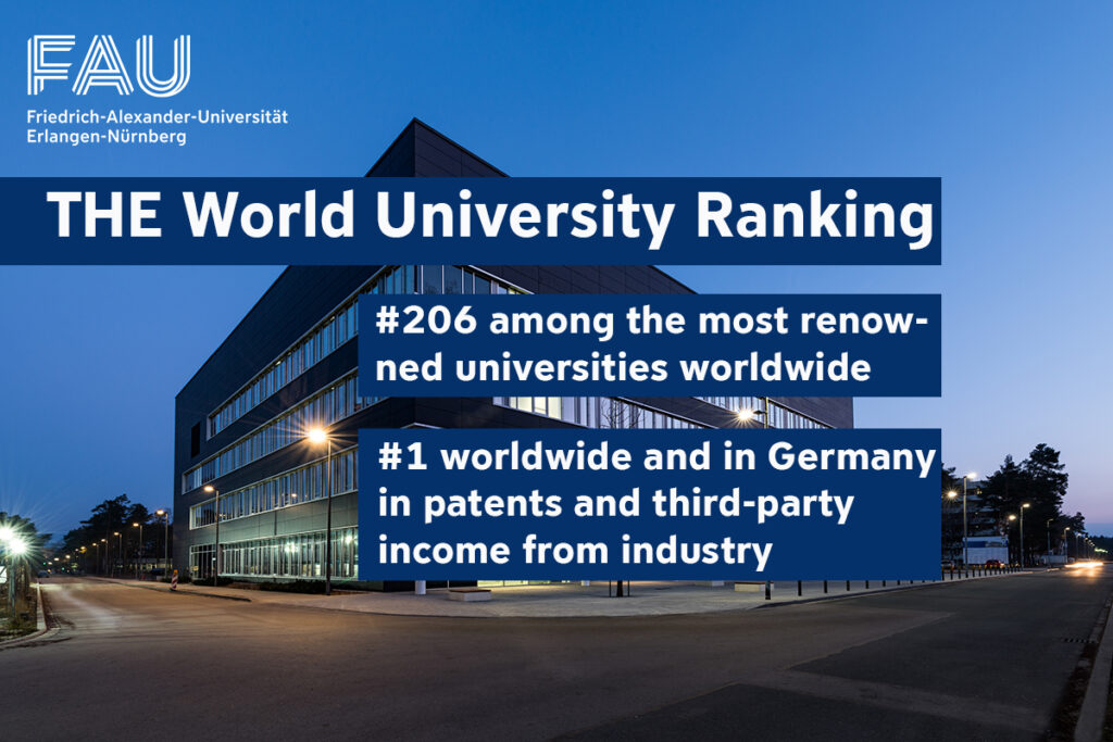 Futuristisches Gebäude auf dem Südcampus der FAU