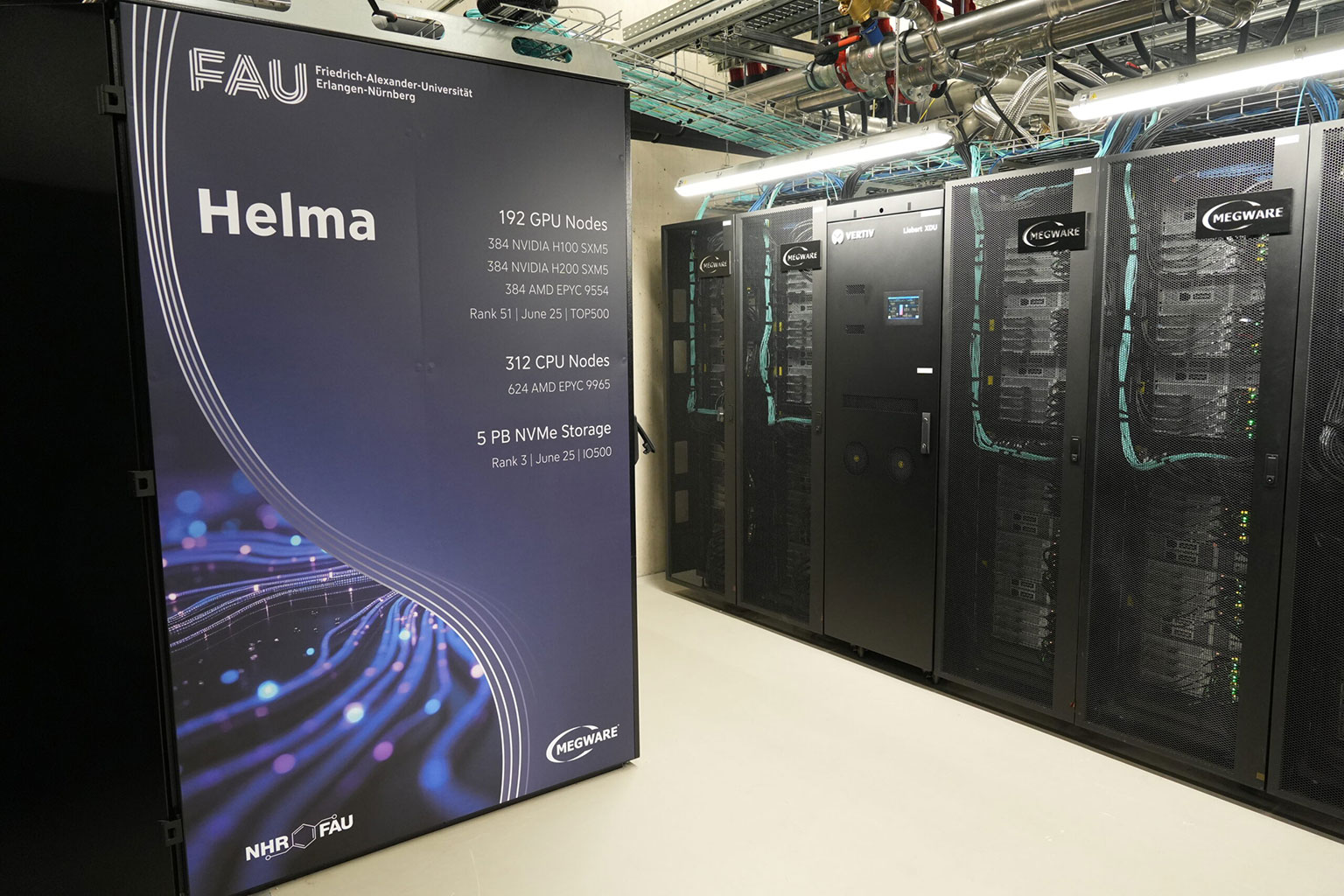 Blick in einen Serverraum.