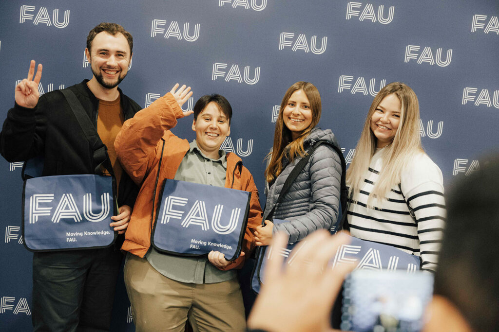 Group photo of four students.