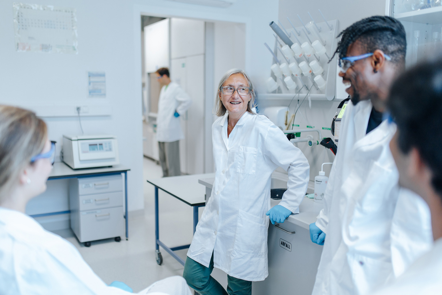 Scientists in a laboratory.