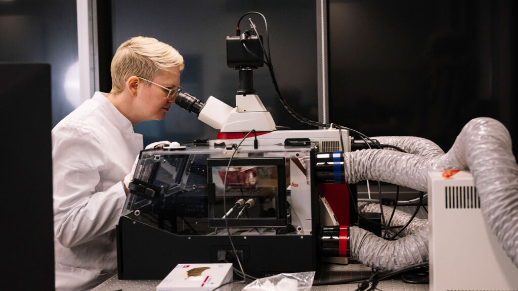 Researcher in a laboratory.