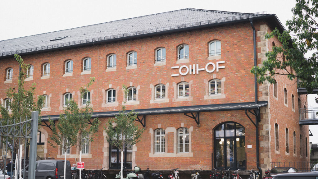 Zollhof building from the outside.